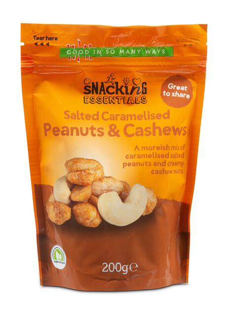 Salted Caramelised Peanuts and Cashews