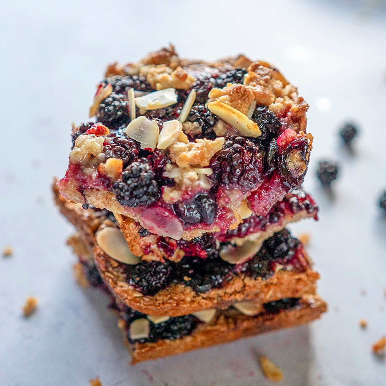 Blackberry Crumble Bars