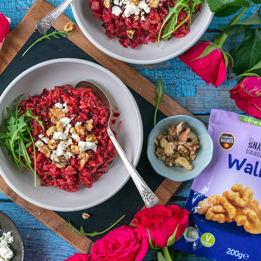 California Walnut and Beetroot Risotto